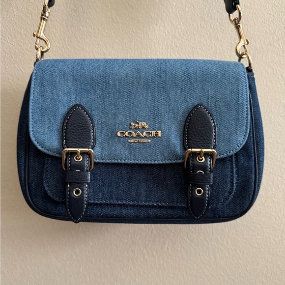 Coach Blue Denim Crossbody Bag - Picture 11 of 12